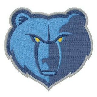 Memphis Grizzlies alternative logo embroidery design - Embroidery Design