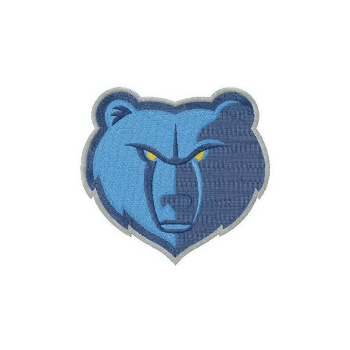 Memphis Grizzlies alternative logo embroidery design - Embroidery Design
