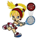 Betty Boop tennis player embroidery design preview showcasing a playful stitched motif for creative projects.