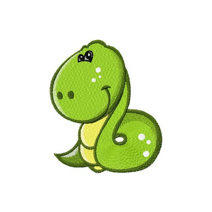 Tiny snake embroidery design - Embroidery Design