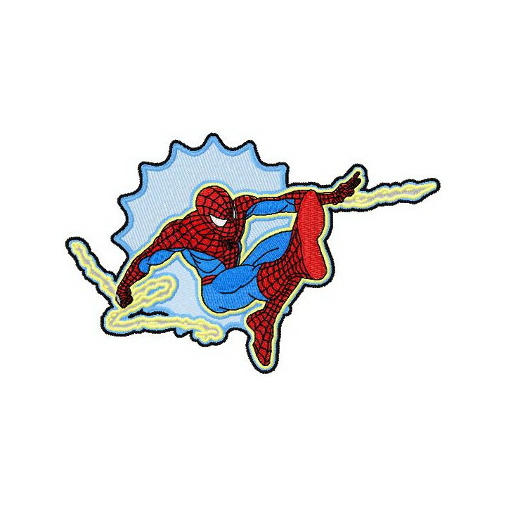 Spiderman badge embroidery design - Embroidery Design