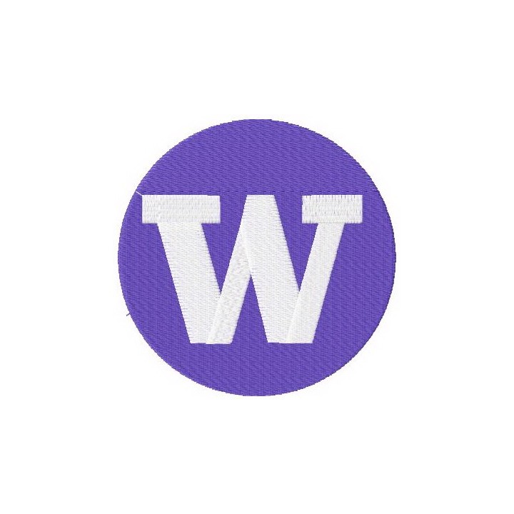 UW University of Washington logo embroidery design - Embroidery Design