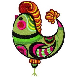 Fantastic hen 3 embroidery design - Embroidery Design