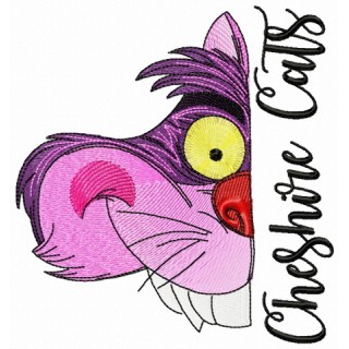 Cheshire cat muzzle embroidery design - Embroidery Design
