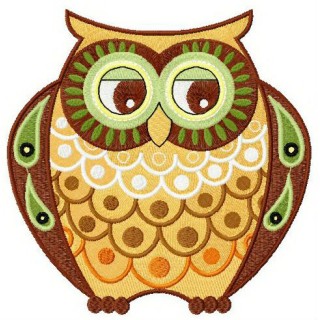 Grandma owl  embroidery design - Embroidery Design