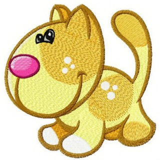Tiny kitten embroidery design - Embroidery Design