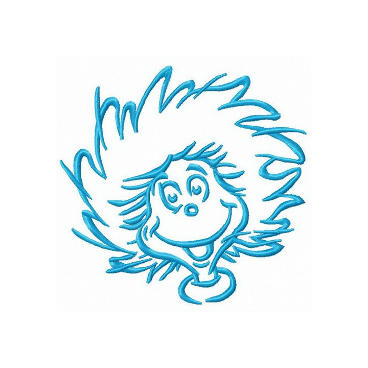 Happy Thing Two embroidery design - Embroidery Design