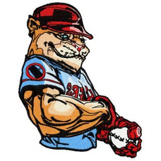 Baseball wildcat embroidery design - Embroidery Design