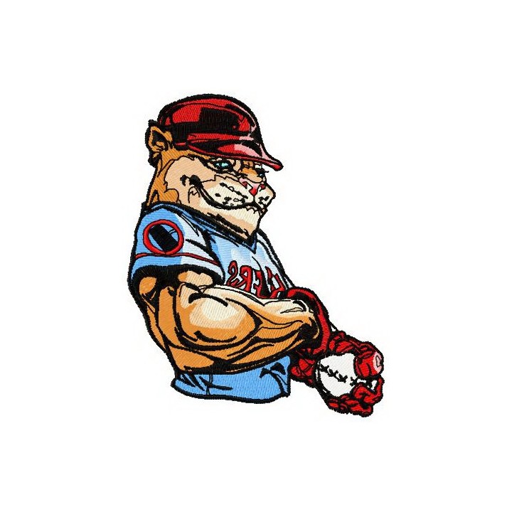 Baseball wildcat embroidery design - Embroidery Design