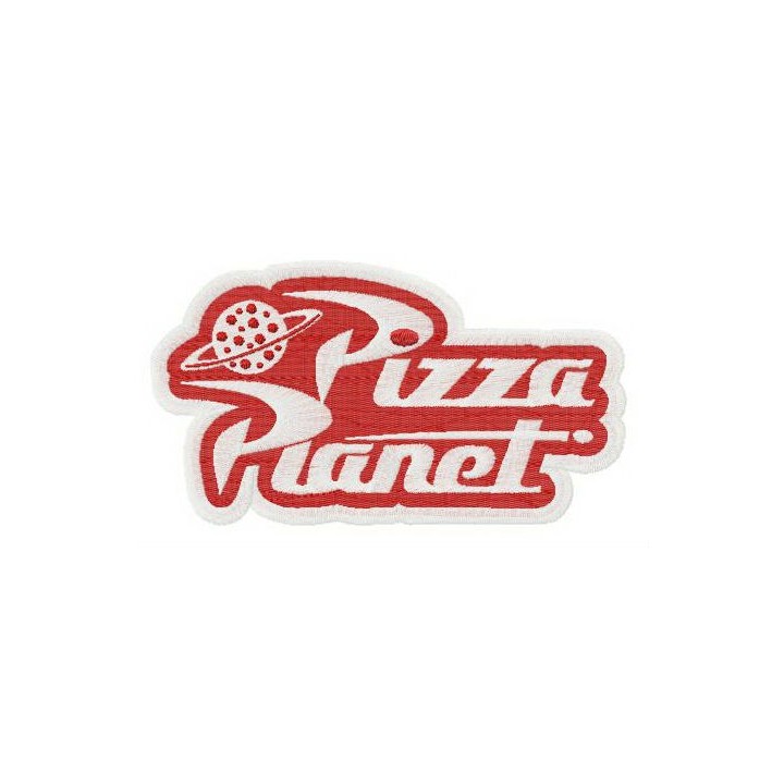 Pizza Planet logo embroidery design - Embroidery Design