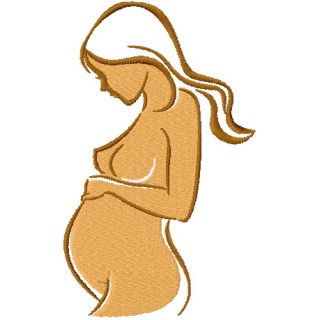 Pregnant sumbol 1 embroidery design - Embroidery Design
