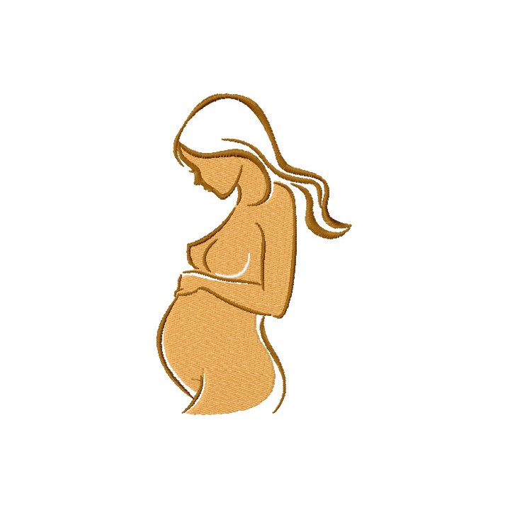 Pregnant sumbol 1 embroidery design - Embroidery Design