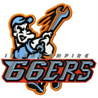 Inland empire 66ers logo embroidery design - Embroidery Design
