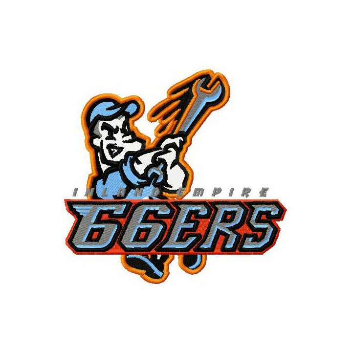 Inland empire 66ers logo embroidery design - Embroidery Design