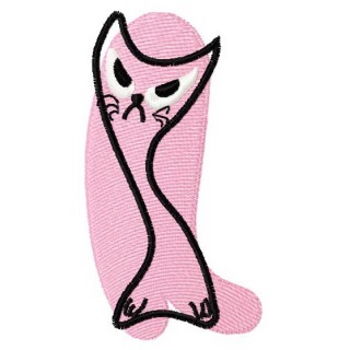 Pink cat 1 embroidery design - Embroidery Design