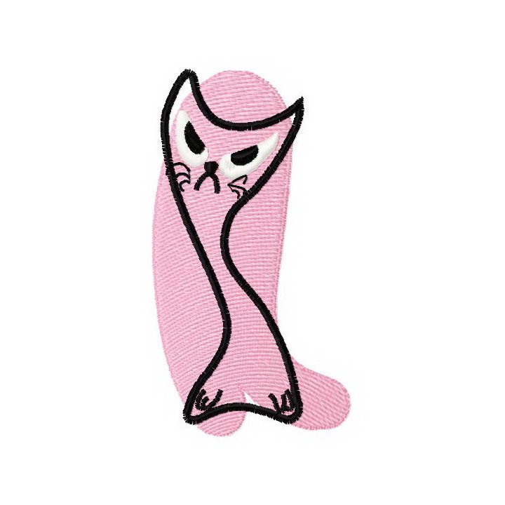 Pink cat 1 embroidery design - Embroidery Design