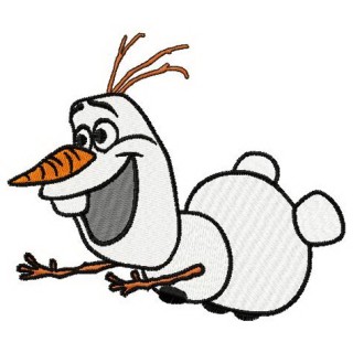Olaf flying embroidery design - Embroidery Design