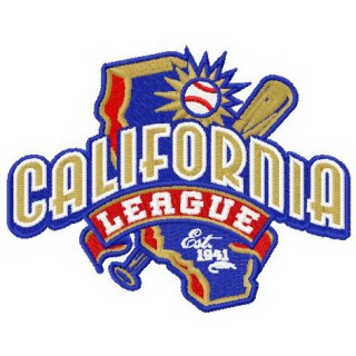 California league logo embroidery design - Embroidery Design