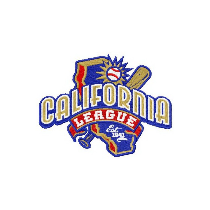 California league logo embroidery design - Embroidery Design
