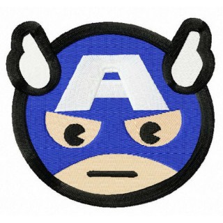 Stern Captain America embroidery design - Embroidery Design