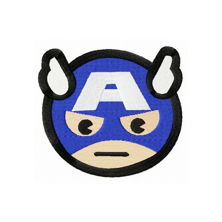 Stern Captain America embroidery design - Embroidery Design