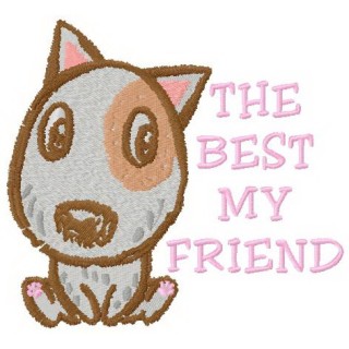 The best my friend embroidery design - Embroidery Design