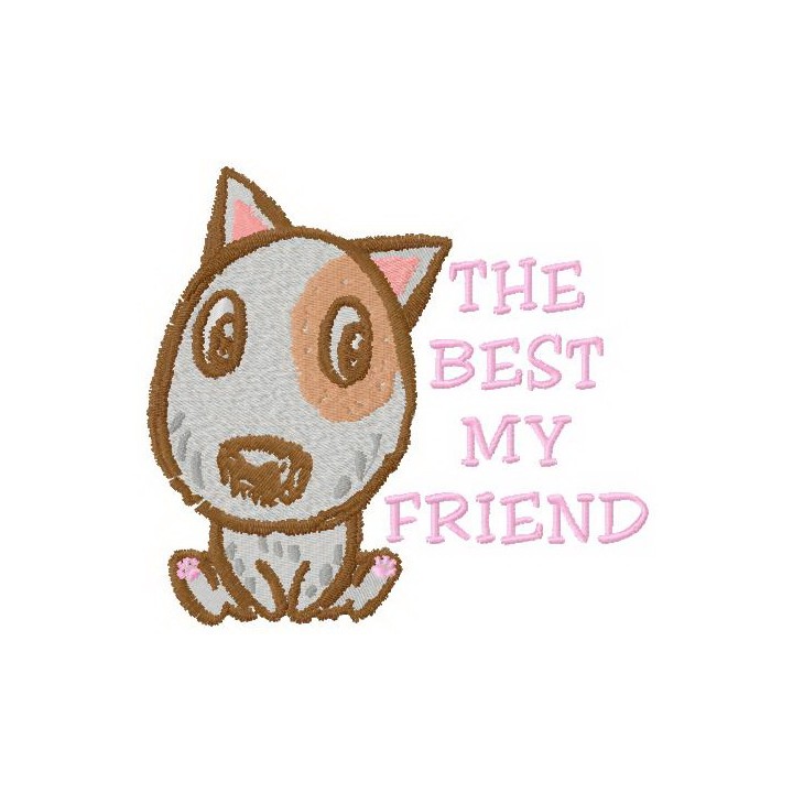 The best my friend embroidery design - Embroidery Design