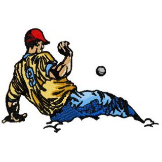 Baseball player 6 embroidery design - Embroidery Design