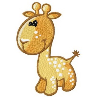 Tiny giraffe embroidery design - Embroidery Design