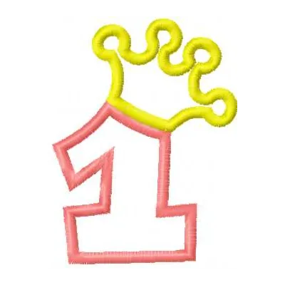 My first year applique embroidery design showcasing adorable motifs for baby onesies and blankets.