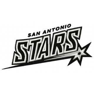San Antonio Stars logo embroidery design - Embroidery Design