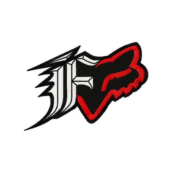 Fox racing Dakota logo 2 embroidery design - Embroidery Design