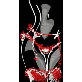 Bad girl 3 embroidery design - Embroidery Design