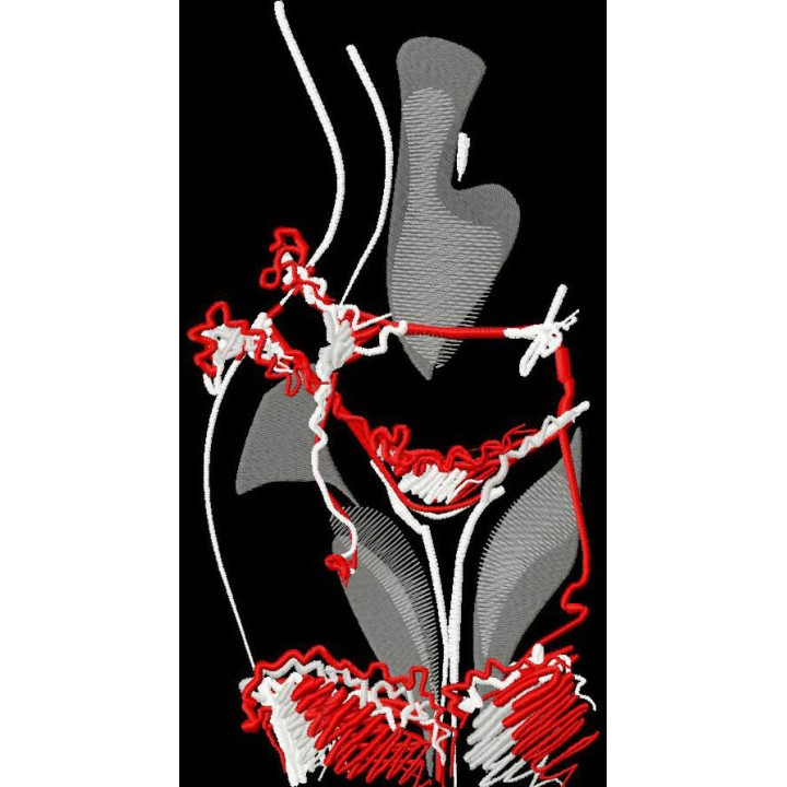 Bad girl 3 embroidery design - Embroidery Design