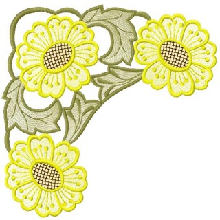Chamomile 5 embroidery design - Embroidery Design