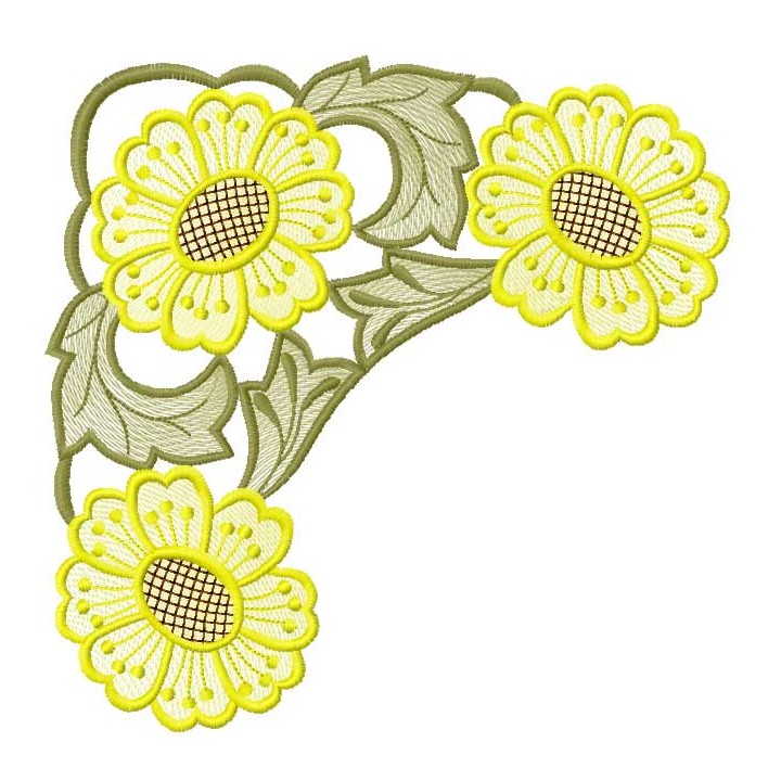 Chamomile 5 embroidery design - Embroidery Design