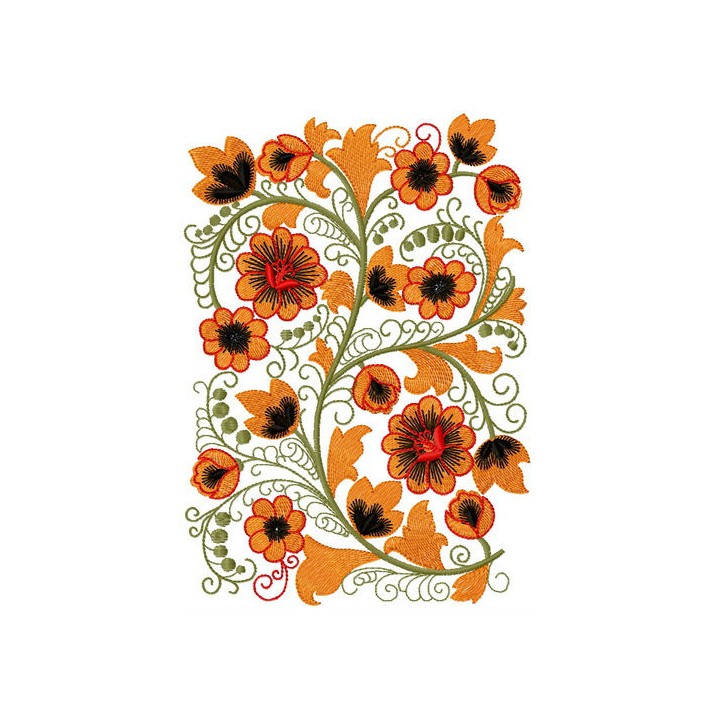 Flower pattern 6 embroidery design - Embroidery Design