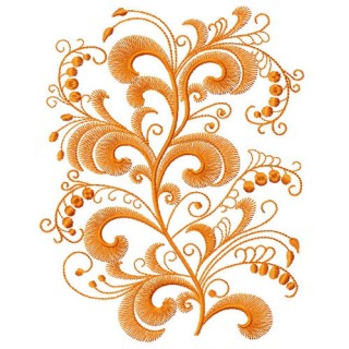 Swirl flower 3 embroidery design - Embroidery Design