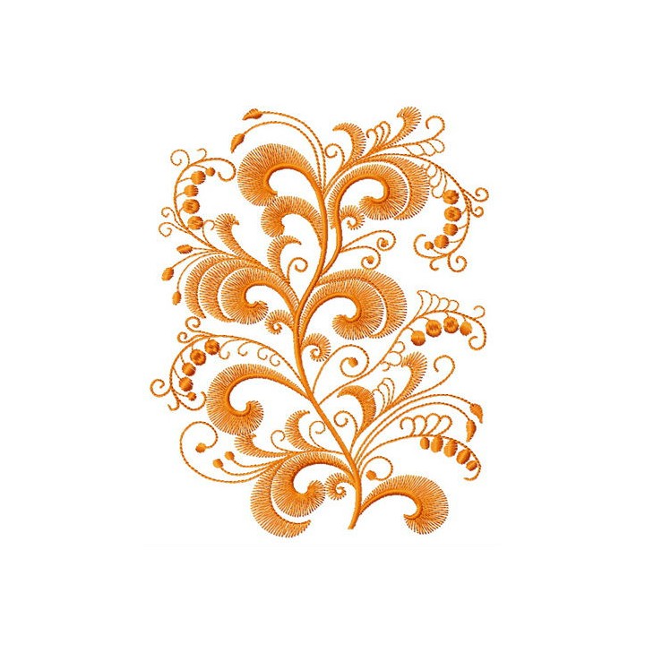 Swirl flower 3 embroidery design - Embroidery Design