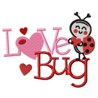 Love bug embroidery design - Embroidery Design