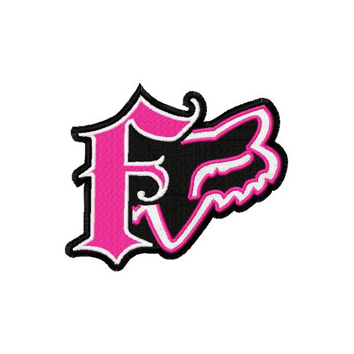 Fox racing Dakota logo embroidery design - Embroidery Design