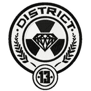 District 13 badge embroidery design - Embroidery Design