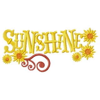 Sunshine embroidery design - Embroidery Design