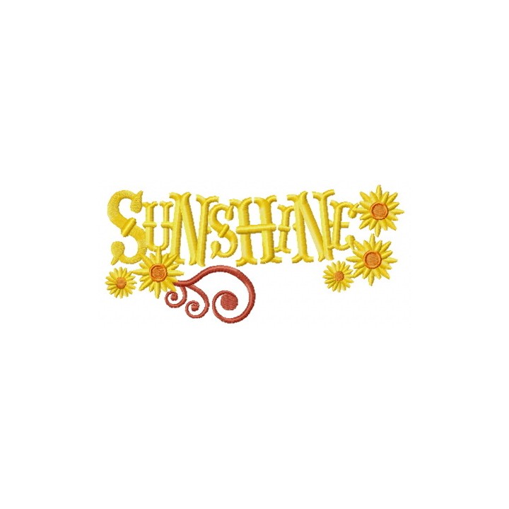Sunshine embroidery design - Embroidery Design