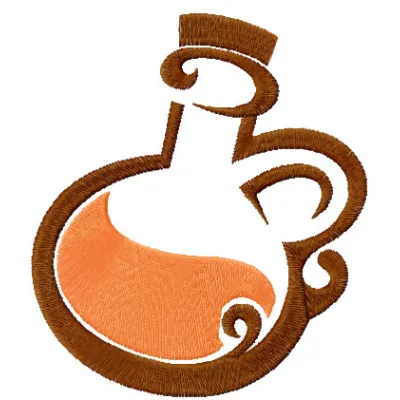 Jar embroidery design showcasing a creative kitchen theme, perfect for kitchen towels or aprons.