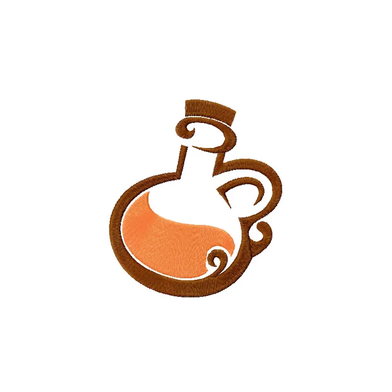 Jar embroidery design showcasing a creative kitchen theme, perfect for kitchen towels or aprons.