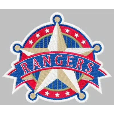 Texas Rangers alternative logo embroidery design preview showcasing a unique stitched motif for sports enthusiasts.