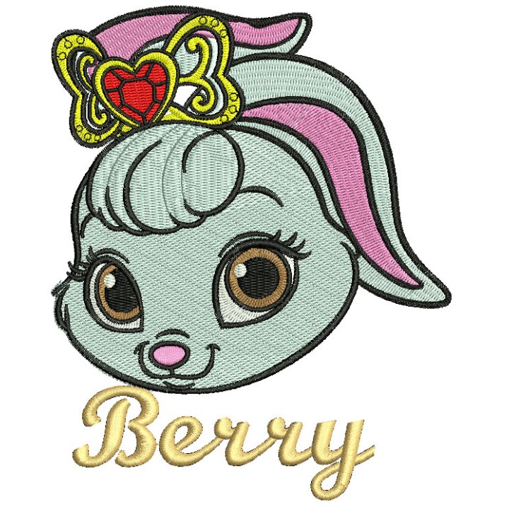 Palace Pets Berry embroidery design - Embroidery Design