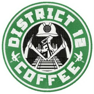 District 12 coffee embroidery design - Embroidery Design
