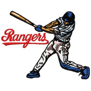 Baseball player 5 embroidery design - Embroidery Design